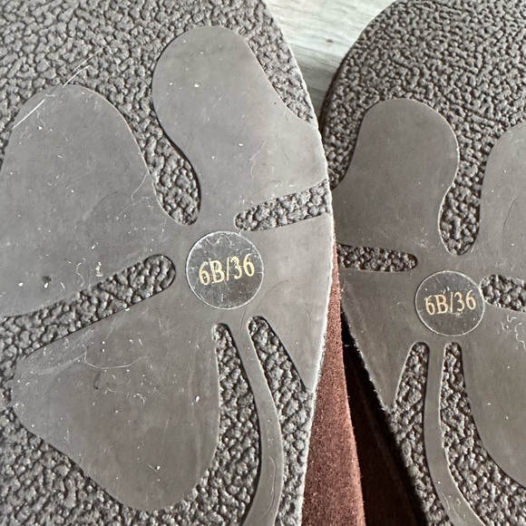 Lucky Brand Sabrina Moccasin Slippers shoes Size 6 Dark brown fur lined - Picture 5 of 6